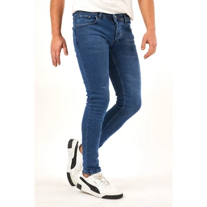 Erkek Mavi Skinny Fit Jean Pantolon