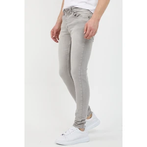 Erkek Gri Skinny Fit Jean Pantolon