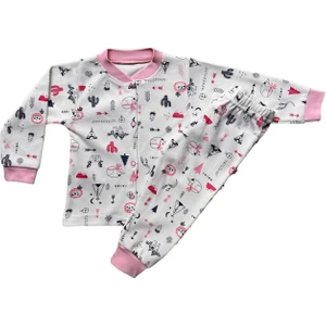 BY CWHR %100PAMUK Uzun Kollu Mevsimlik Bebek Pijama Takımı,kız Bebek Pijama Takımı,erkek Bebek Pijama Takımı