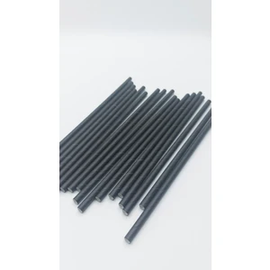 Pars Mum Kağıt Pipet Siyah 100 Lü 6*200 mm