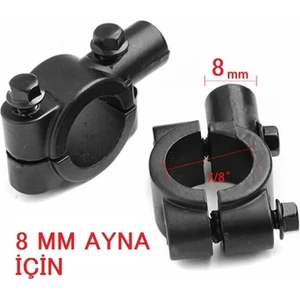 Aras Moto Ayna Takma Bağlantı Aparatı 8 mm Motorsiklet Atv Bisiklet 1 Adet