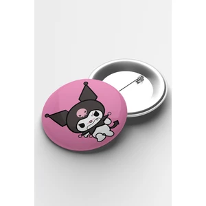 Atölye Çizgi Anime Kuromi Iğneli Buton Rozet 58MM