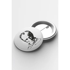 Atölye Çizgi Atatürk Iğneli Buton Rozet 58MM