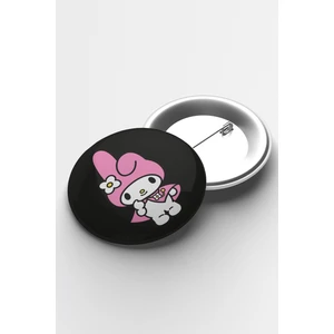 Atölye Çizgi Anime Kuromi My Melody Iğneli Buton Rozet 58MM