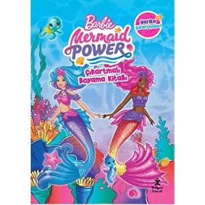 Barbie Mermaid Power Çıkartmalı Boyama Kitabı