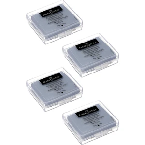 Hamur Silgi Gri Kutulu 4 Paket Faber Hamur Silgi Çizim Silgisi Yoğrulabilir Silgi Plastik Kutulu