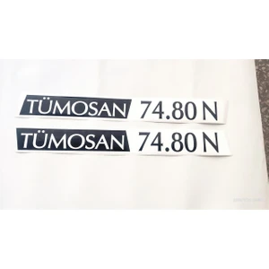 Klasik 74.80 N Yan Yazı Tanıtım Etiketi (1996-2000 Model) Sağ-Sol Takım