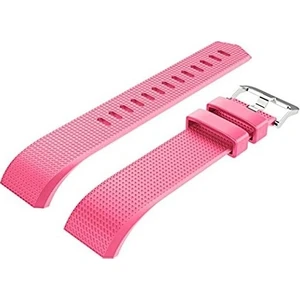 Fitbit Charge 2 Için Silikon Kordon Kayış Fuşya (L)
