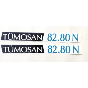 Klasik 82.80 N Yan Yazı Tanıtım Etiketi (2001-2009 Model) Sağ-Sol Takım