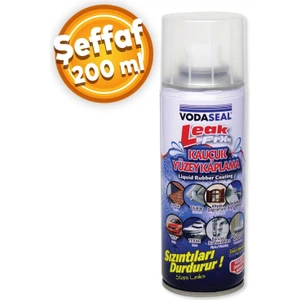 Leak Fix Su Geçirmez Sızdırmaz Sızıntı Önleyici Kauçuk Kaplama Izolasyon Şeffaf Sprey 200 Ml