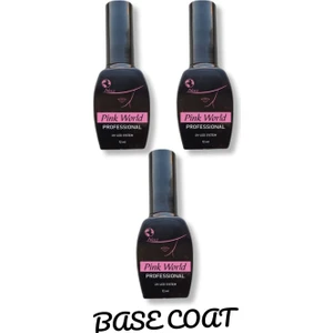 Pink World Kalıcı Oje 3lü  Set 12ML Base Coat
