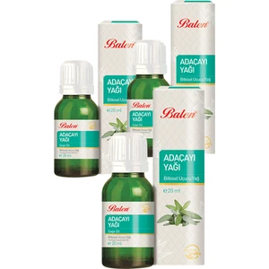 3 Kutu Ada Çayı Acı Elma Yağı Adaçayı Acıelma Bitkisel Yağ 20 ml x 3