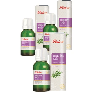 3 Kutu Biberiye Yağı Bitkisel Uçucu Yağ 20 ml x 3