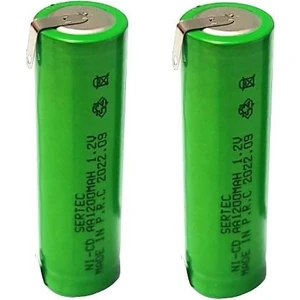 1.2VOLT 1200MAH Aa Ni-Cd Şarjlı Kalem Pil Puntolu - 2ADET
