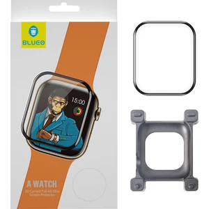 BLUEO Apple Watch 4 5 6 SE Series 44 mm 360 Derece Tam Koruma Shock-Resistant Cam Ekran Koruyucu