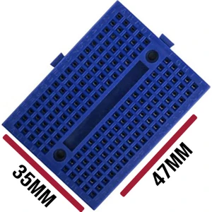 Syb-170 Mini Yapışkanlı 170 Pin Breadboard - Mavi