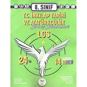 Ava Yayınları Av Yayınları 8. Sınıf Lgs T.c. Inkılap Tarihi ve Atatürkçülük 24 Lü Branş Deneme