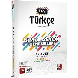 3D Yayınları 8. Sınıf LGS Türkçe Simülasyon 15 Deneme
