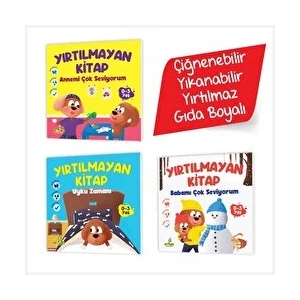 Yükselen Zeka Yayınları Yırtılmayan Kitap Serisi - Ceviz (Çiğnenebilir, Yıkanabilir, Yırtılmaz, Gıda Boyalı)