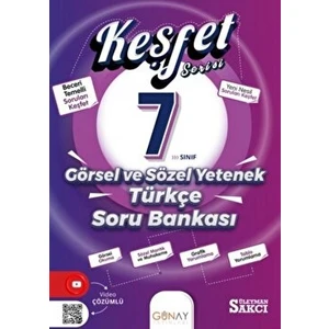 Günay Yayınları Keşfet Serisi 7. Sınıf Görsel ve Sözel Yetenek Türkçe Soru Bankası