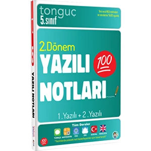 Tonguç Akademi 5. Sınıf 2. Dönem Yazılı Notları 2025