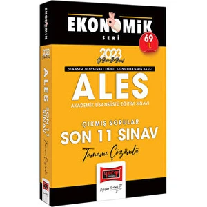 Yargı Yayınevi 2023 ALES Tamamı Çözümlü Çıkmış Son 11 Sınav Soruları Ekonomik Seri (20 Kasım 2022 Sınavı Dahil)