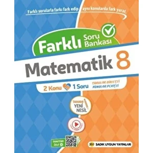 Sadık Uygun Yayınları 8. Sınıf Farklı Soru Bankası Matematik Sadık Uygun Yayınları