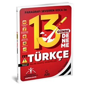Arı Yayıncılık 2023 TYT Türkçe 13 Günde 13X40 Branş Denemeleri