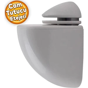 Pelikan Cam Raf Tutucu Cam Plastik Ayarlı Etejeri Gri
