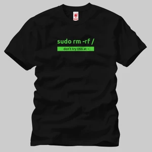 Built By Crazy Sudo Rm Rf Tişört