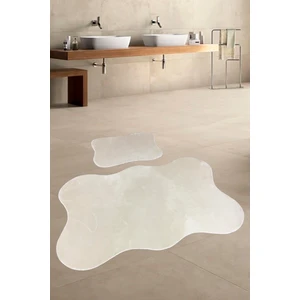 Bonny Home Anatolia 2'li Vizon 80X140 + 50X70 cm Büyük Ebat Banyo Paspası Seti Kaymaz Tabanlı Klozet Takımı