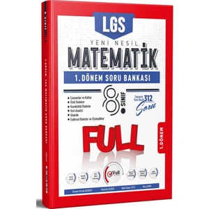 Full Matematik Yayınları 8. Sınıf Matematik 1. Dönem Soru Bankası Özel Baskı