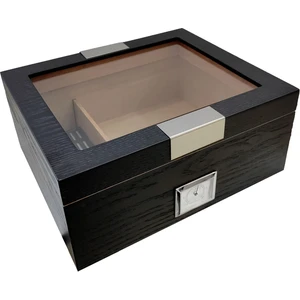 Siyah Camlı Humidor Puro Kutusu RC62