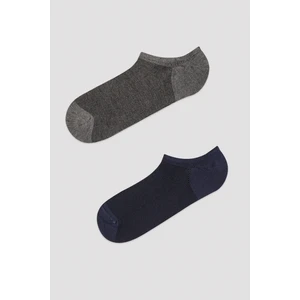 Erkek Bambu 2li Sneaker Çorabı