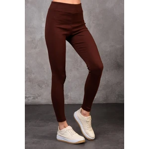Fancy Kadın Beli Lastikli Yüksek Bel Slim Fit Fitilli Basic Tayt