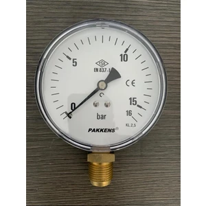 100 mm 0/16 Bar Alttan Bağlantılı Manometre