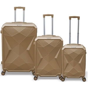 Coral High Diamond Abs Latte 3'lü Valiz Seti 16630