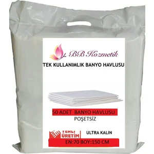 Tek Kullanımlık Banyo Havlusu Ultra Kalın (70X150) 50 Adet Poşetsiz