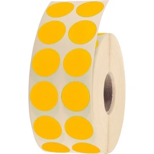 20MM Nokta Etiketi 2500 Lü Sarı