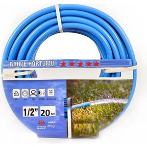 Toptancı Amca Bahçe Hortumu Turkuaz Pvc Burgulu 1/2 20 mt