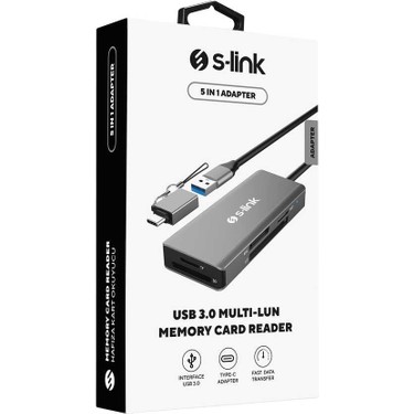 S-Link SL-CR51 Type-C,usb 5 In 1 Kart Okuyucu Fiyatı