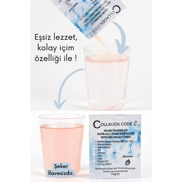 Collagen Code1 Tıp1tıp2tıp3 Hidrolize +Hyaluronik Asit+C Fiyatı
