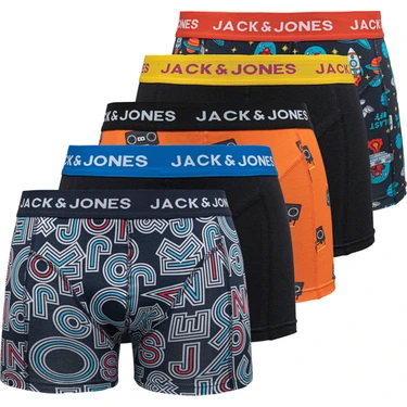 Jack & Jones Karışık 5'li Boxer Paketi -