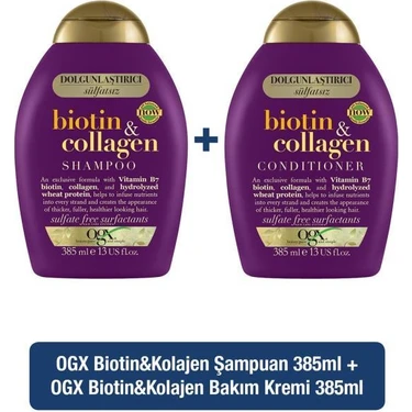 Ogx biotin ve collagen deals şampuan