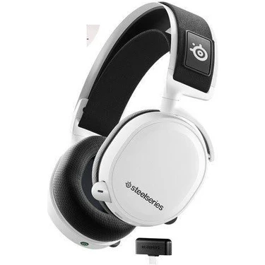 Steelseries Arctis 7+ Beyaz Kablosuz 7.1 Kulak Üstü Oyuncu