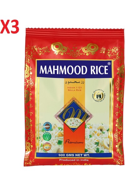 Mahmood Rice Basmati Pirinç 900 gr x 3'lü