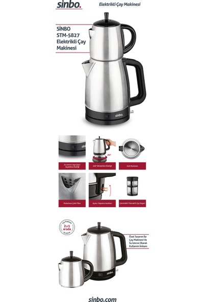 Sinbo STM-5827 Çay Seti