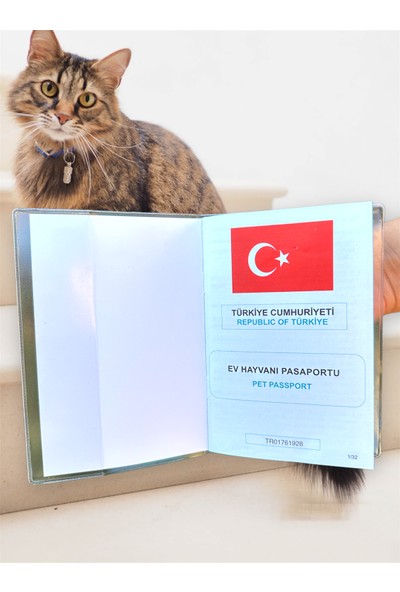 Gempo Şeffaf Pet Pasaport Kabı Kılıfı Su Geçirmez Evcil Hayvan Pasaport Kılıfı