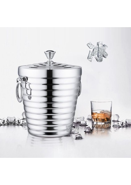 Çelik Çift Cidarlı 2 Lt Maşalı Buz Kovası Kapaklı Buzluk CIN419 indirimleri