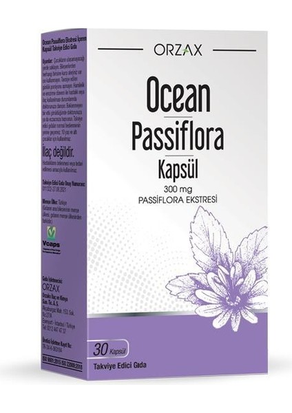 Ocean Passiflora 300 mg 30 Kapsül